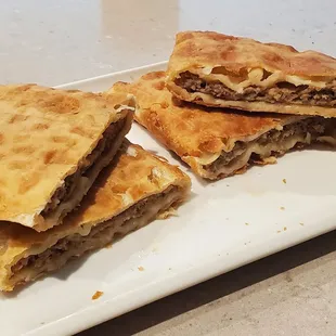 Meat Chebureki cross section