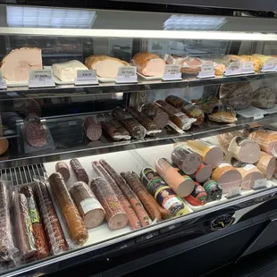 a variety of meats