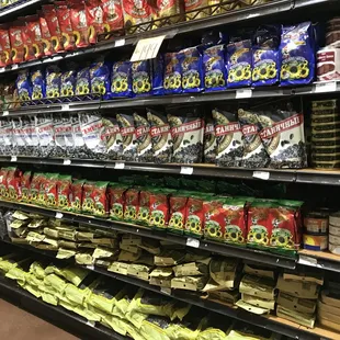 a wide selection of snacks