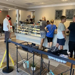 Saturday&apos;s selection. It&apos;s busy, but the line moves quickly.