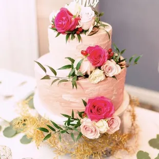 a wedding cake