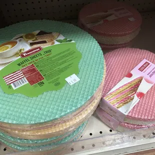 Wafer sheets for dessert making