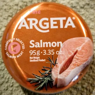 a can of argeta salmon