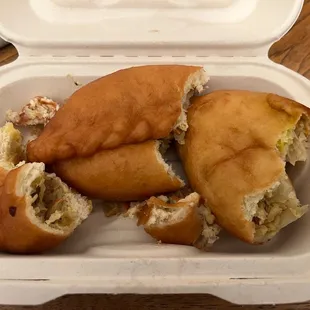 Fried piroshki with cabbage ROTTEN inside
