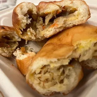 Fried piroshki with cabbage ROTTEN inside