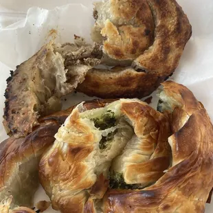 81022 beef pie top, lower is spinch/cheese. My mouths in Love!