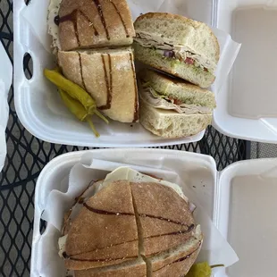 81022 Both Hubby &amp; mine Turkey Pests SandW., Lol this is my 2nd one of day! Our light dinner, I don't like bread, but this ones Amazing!