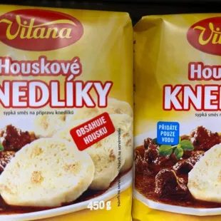 two packages of knedlky