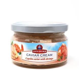 Love this caviar cream with shrimp!