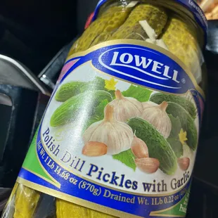 Polish dill pickles