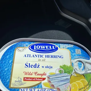 Canned herring