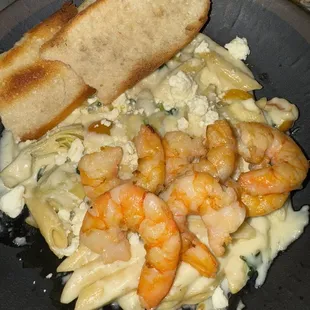 Shrimp &amp; artichoke pasta