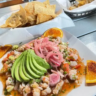 Shrimp Ceviche Tostada