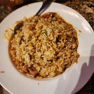 Jambalaya with sausage and chicken