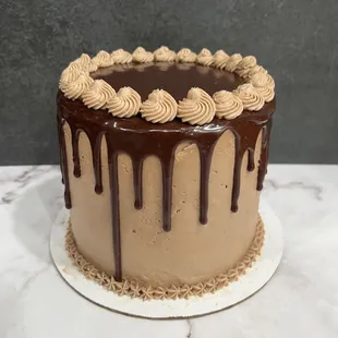 Chocolate Cake with Chocolate Buttercream &amp; Chocolate Ganache Drip