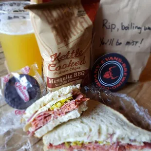 $12 Bag Lunch - OMG such a great deal. Sandwich, chips, BEER of your choice &amp; a Ding Dong! I had the Italian sandwich &amp; highly recommend.