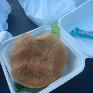 Crab Cake Sandwich... $9.85 w tax
