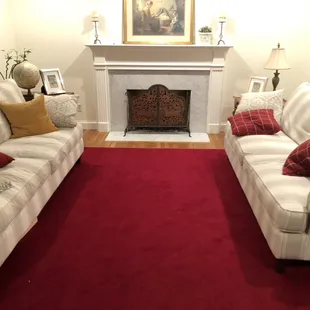 Customer&apos;s custom size area rug.