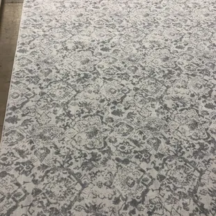 Bound area rug.