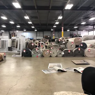 Inside warehouse