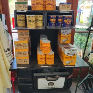 a display of old fashioned candy