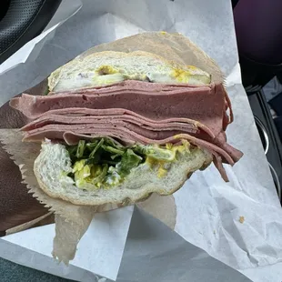 Whole Bologna Sandwich