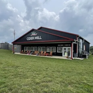 the outside of the building