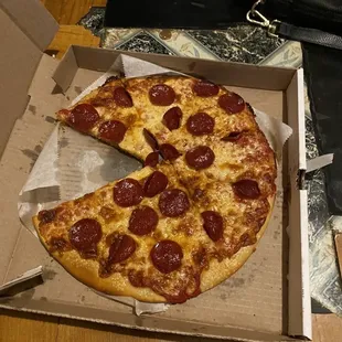 Medium Beef pepperoni pizza