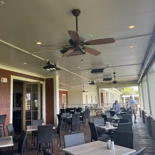 Outside patio.