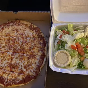 Cheese Pizza / Green Salad
