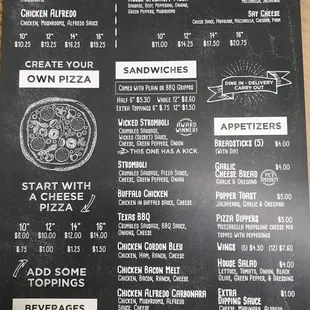 Updated menu   Also updated hours are Mon-Thurs 4:00pm-9:00pm Friday-Sunday 11:00am-9:00pm
