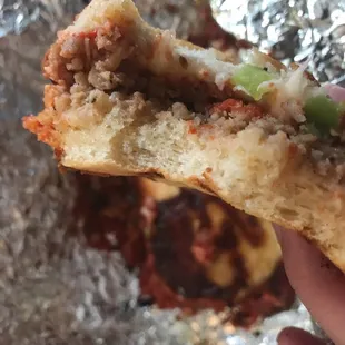 Stromboli half.
