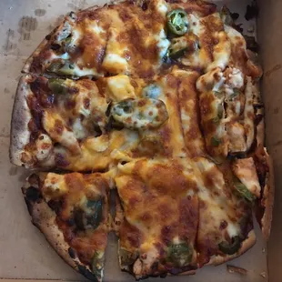10&quot; flash bbq chicken pizza.