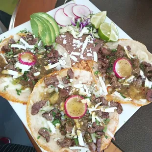 New arrivel to Evarista's Comal Restaurant 
Carne asada mulitas plate!!