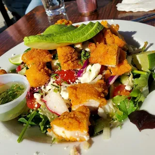 Crispy Chicken Cucumber Salad