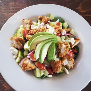 Power Green Salad with Grilled Salmon