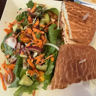 Salmon Club Sandwich Lunch