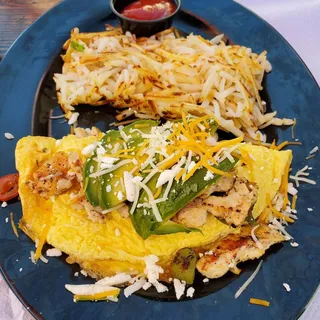 Chicken Fajita Omelet