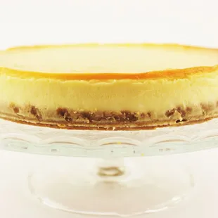 a closeup of a cheesecake