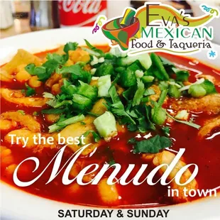 MENUDO SATURDAY &amp; SUNDAYS