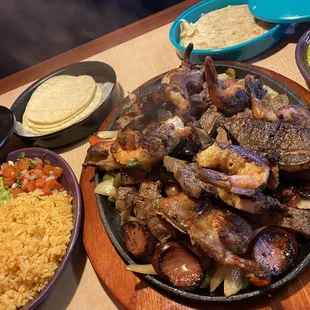 Parrillada Paiso.... This enormous serving was for 2, though it could easily feed a small family!