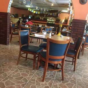 the dining area