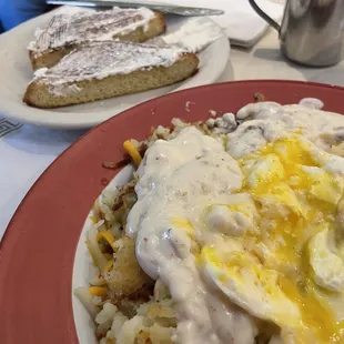 Eva's Skillet with French Toast.