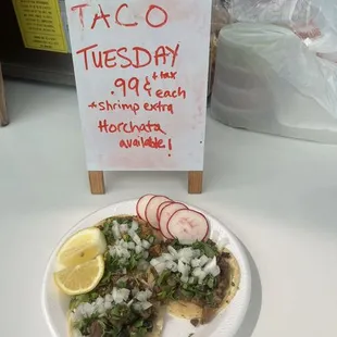 What a great deal!!! .99 cent tacos!
