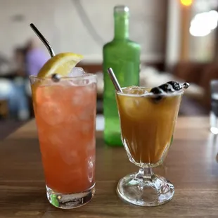 house made shrubs and sweet tart cocktail