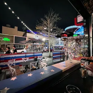 View to Fremont Street from inside
