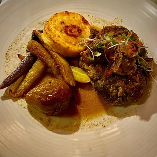 Grilled wild boar chop