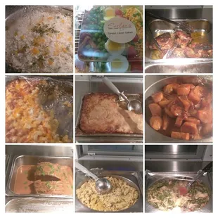 A glimpse of Evelyn&apos;s Food Love&apos;s &quot;soul&quot; food buffet.