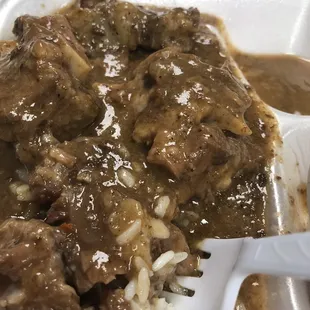 Oxtails over rice