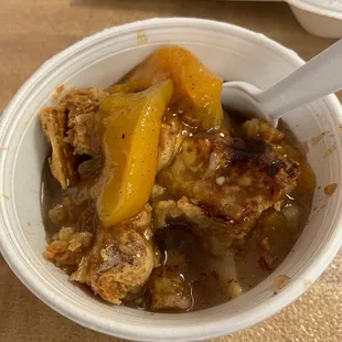 Peach cobbler